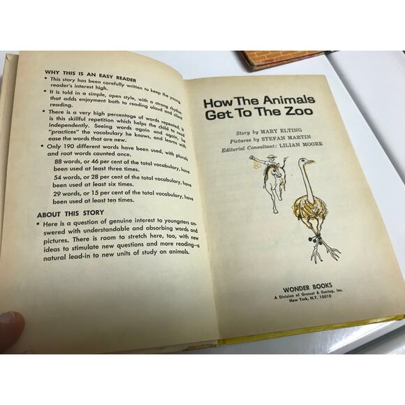 VINTAGE Easy Reader Books: Circus Alphabet; How the Animals Get to the Zoo, 1965 - Picture 11 of 14